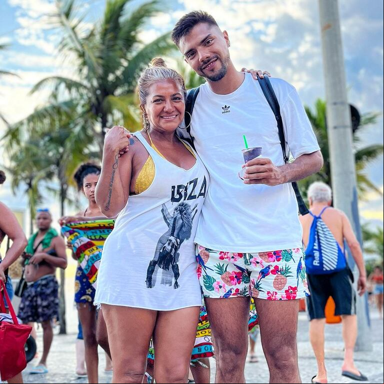 Gladys la Bomba Tucumana defendió a su hijo de las acusaciones de violencia en su contra. Tyago Griffo (Foto: Instagram / tyago.oficial).