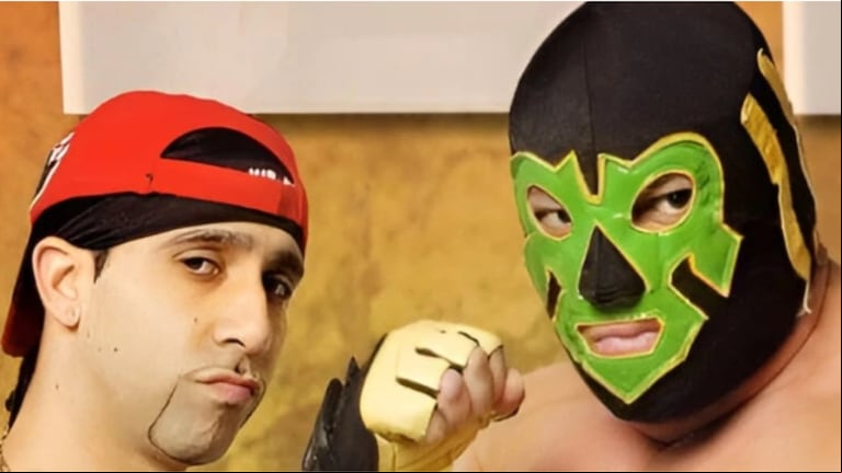 HipHopMan y Gorutta Jones. (Foto: Instagram/gonzadelasluchas)