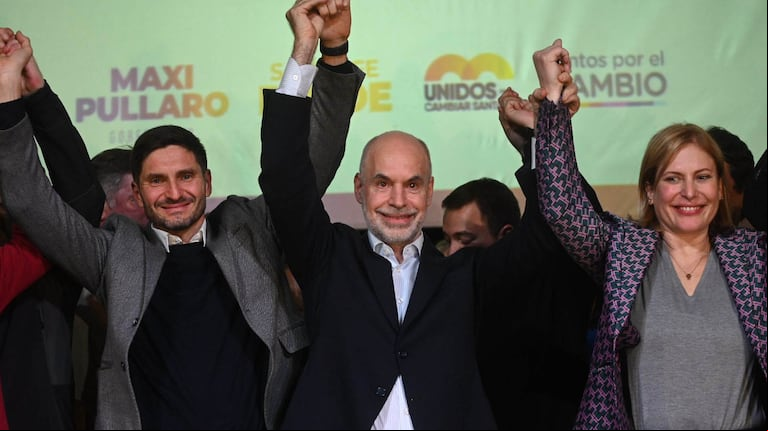 Horacio Rodríguez Larreta celebró el contundente triunfo de Maximiliano Pullaro en las PASO a gobernador de Santa Fe (Foto: prensa Horacio Rodríguez Larreta).