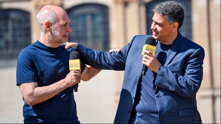 Horacio Rodríguez Larreta y Jorge Macri sumaron tensión a la campaña porteña (Foto: NA).