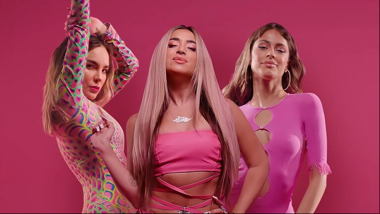 Lola Índigo, Tini y Belinda recuerdan juntas a “La niña de la escuela”