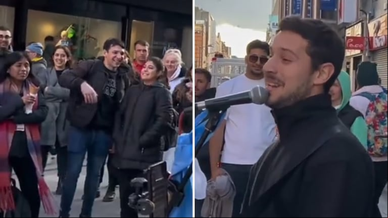 Es argentino, vive en Irlanda y tocó un hit del rock nacional: la reacción de un hombre lo sorprendió