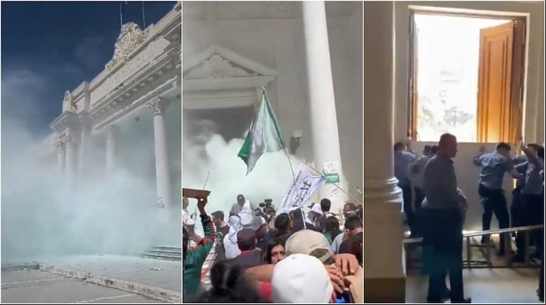 Legislatura de Santa Fe: Diputados aprobó la reforma jubilatoria y manifestantes derribaron el portón