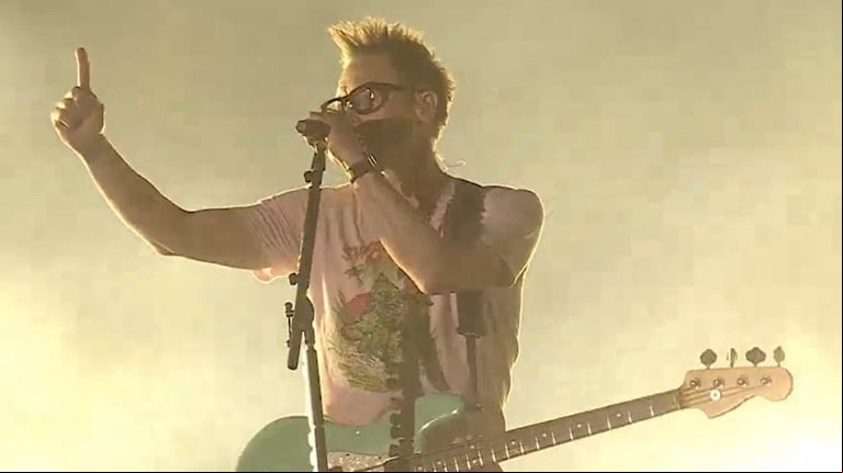 Blink-182 recordó el Mundial de Qatar 2022 durante su presentación en el Lollapalooza Argentina 2024