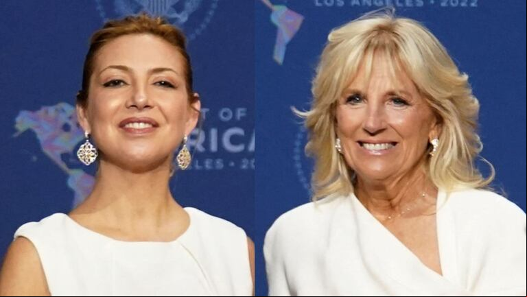 Jill Biden y Fabiola Yáñez muestran distintas versiones del vestido blanco