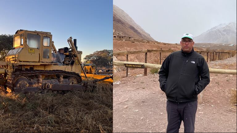 Harto de los baches y del abandono vial, un productor salteño decidió arreglar por su cuenta un camino rural
