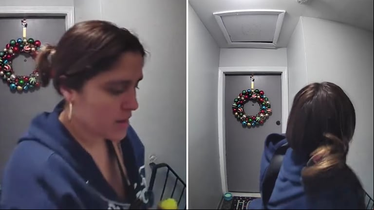 Una cámara de seguridad filmó un “fantasma” dentro de una casa: “Alguien vive en el ático...”