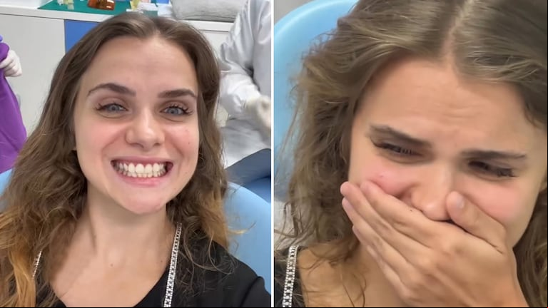 Una influencer fue al dentista en Tailandia por un blanqueamiento dental y el resultado final fue desastroso