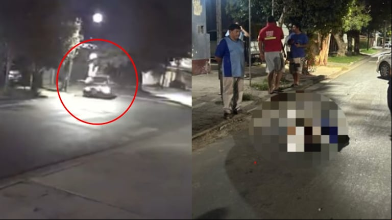Video impactante: un conductor atropelló a un joven que cruzaba la calle y se escapó en Rafael Calzada