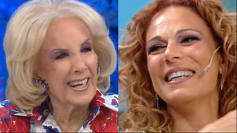 El chiste de Mirtha Legrand sobre el novio de Iliana Calabró que desató las carcajadas de toda la mesa