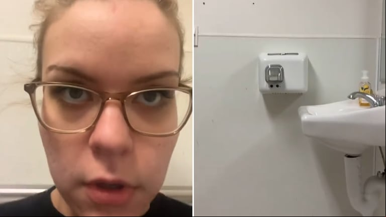 Una empleada de Victoria’s Secret captó un “fantasma” en el baño y el video causó escalofríos en TikTok