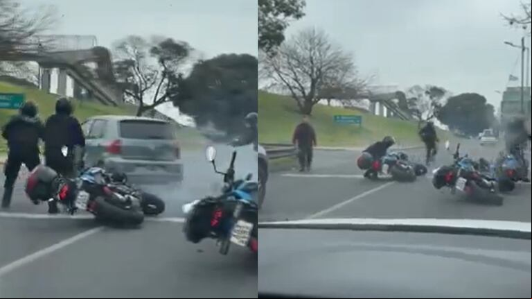 Video: delincuentes robaron un auto, escaparon de un control y terminaron a los tiros con la policía