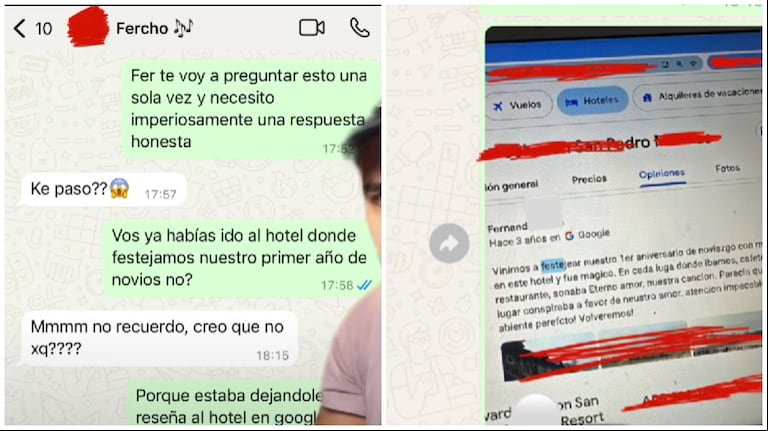 Festejaron su primer aniversario, todo parecía ir bien hasta que una insólita reseña lo cambió todo