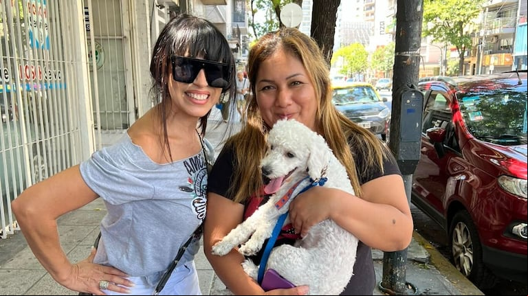 El video viral de Marixa Balli que logró el reencuentro de un caniche perdido con su familia 