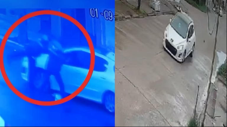 Video: un joven borracho atropelló a un agente de tránsito y lo arrastró en el capot por diez cuadras