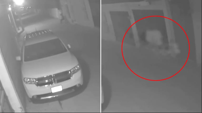 Aterrador: una cámara de seguridad captó un “fantasma” a caballo y aseguran que era el “Charro Negro”