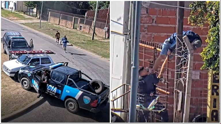 Video: dos delincuentes robaron un auto y fueron capturados tras una persecución de película