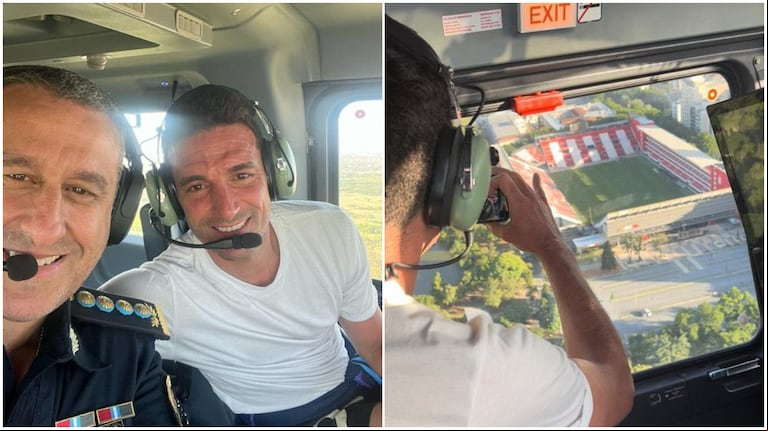 El pedido de Scaloni al piloto en su viaje a Pujato