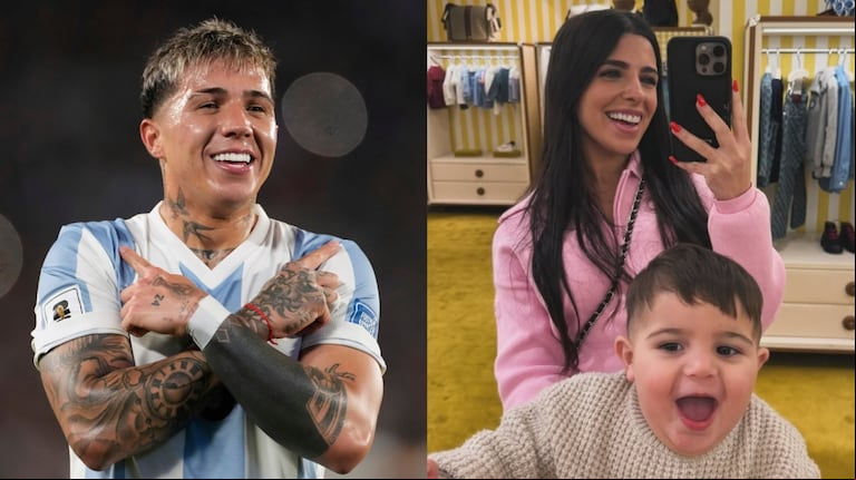 “Lo amamos”: el hijo de Enzo Fernández y Valu Cervantes salió a la cancha con la Selección y se volvió viral