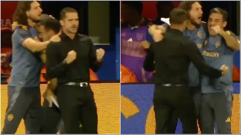 La eufórica reacción de Fernando Gago después del tercer gol de Boca ante Godoy Cruz en la Bombonera