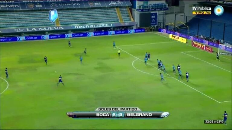 Belgrano le dio otro cachetazo a un Boca tibio y sin reacción