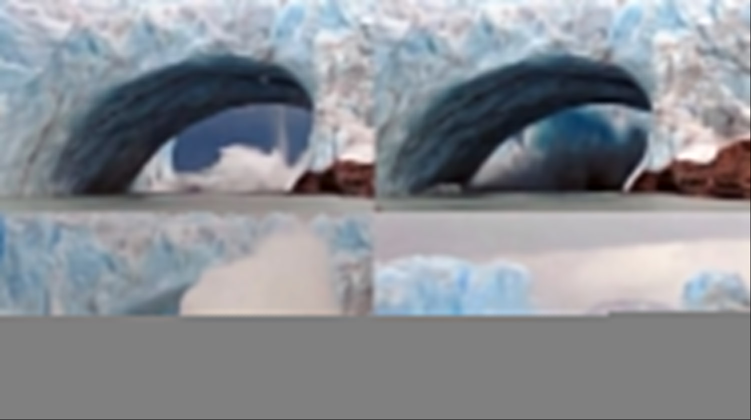 Reventón helado: mirá la otra cara de la impactante caída del glaciar