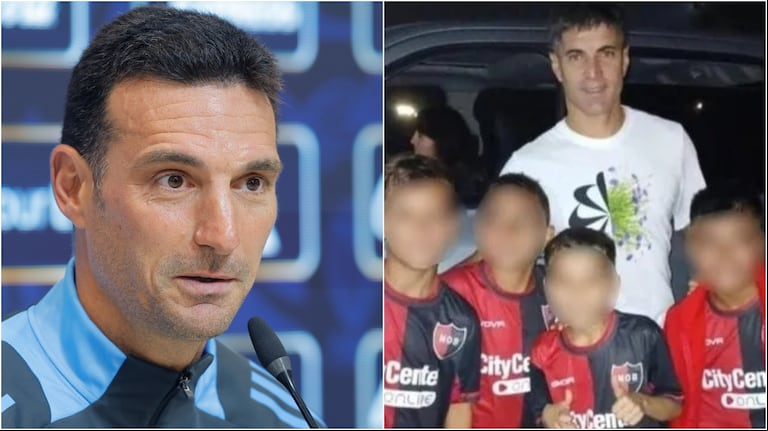 La respuesta de Scaloni cuando le preguntaron por la foto viral de los chicos de Newell´s con Malcorra