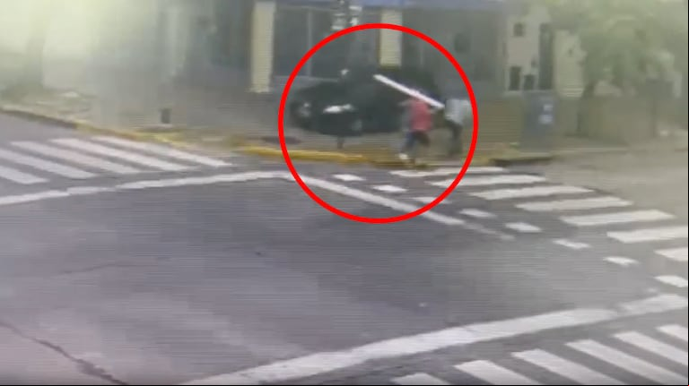 Impactante persecución en La Plata: así detuvieron a dos ladrones que intentaron escapar en auto por la vereda
