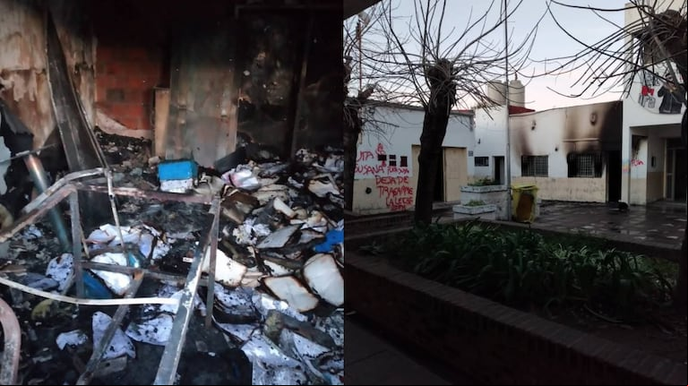 Ataque sin precedentes en Jáuregui: incendiaron una escuela e investigan amenazas contra la directora