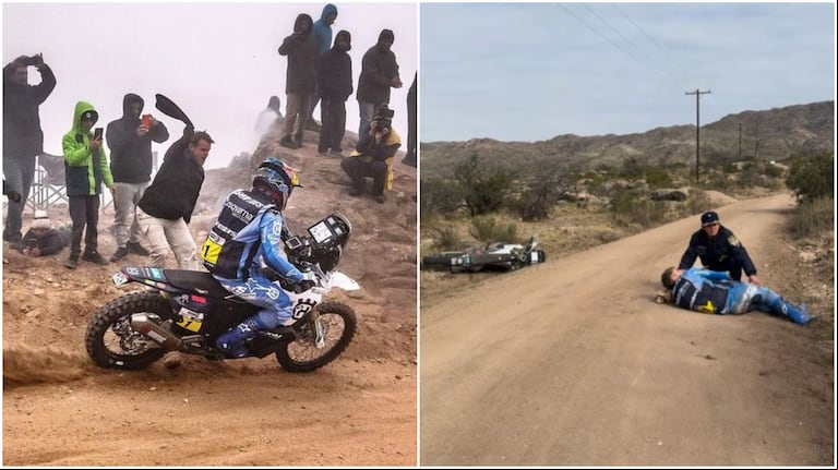 El dos veces campeón del Dakar Luciano Benavides sufrió un brutal accidente en Salta y quedó internado