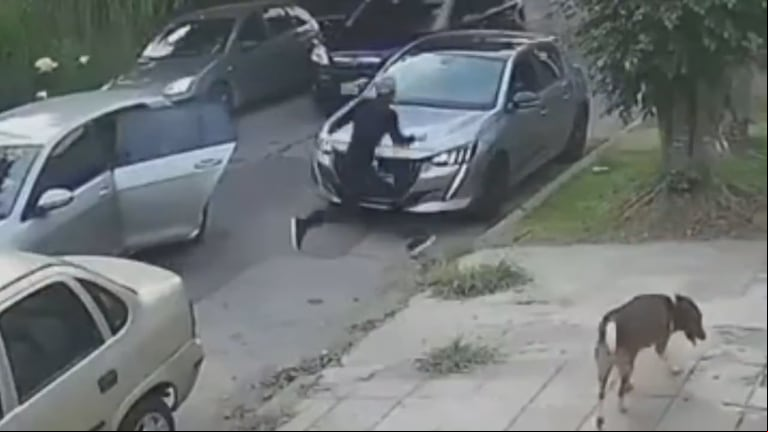 El Palomar: delincuentes emboscaron a un grupo de padres a la salida de un colegio y robaron cuatro autos