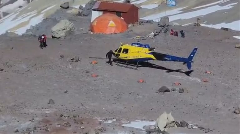 Video: así fue el dramático rescate de una andinista norteamericana en el Aconcagua