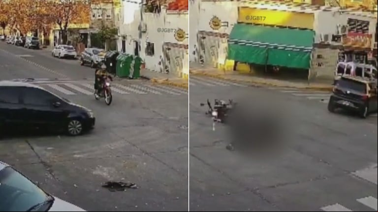 Impactante video: escapaban de la policía tras un robo en Mataderos y atropellaron a dos personas