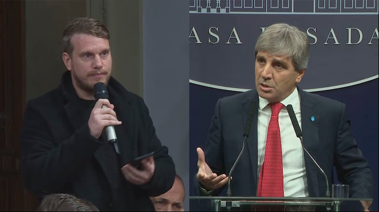 “No seas irrespetuoso”: el picante cruce entre Luis Caputo y un periodista durante los anuncios económicos