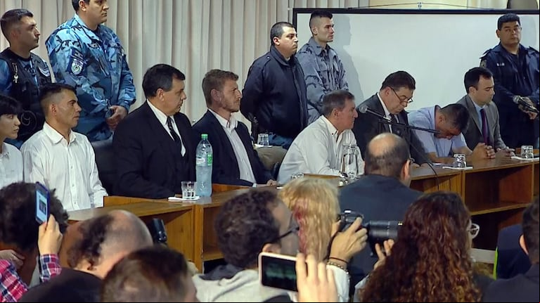 Hugo Bermúdez y Leonardo Jara fueron condenados a prisión perpetua. (Foto: captura TN).