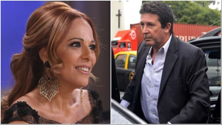 Iliana Calabró y Fabián Rossi fueron pareja durante años y están divorciados desde que explotó el caso de la Ruta del dinero K. (Fotos: X/Mirtha Legrand - ex agencia Télam)