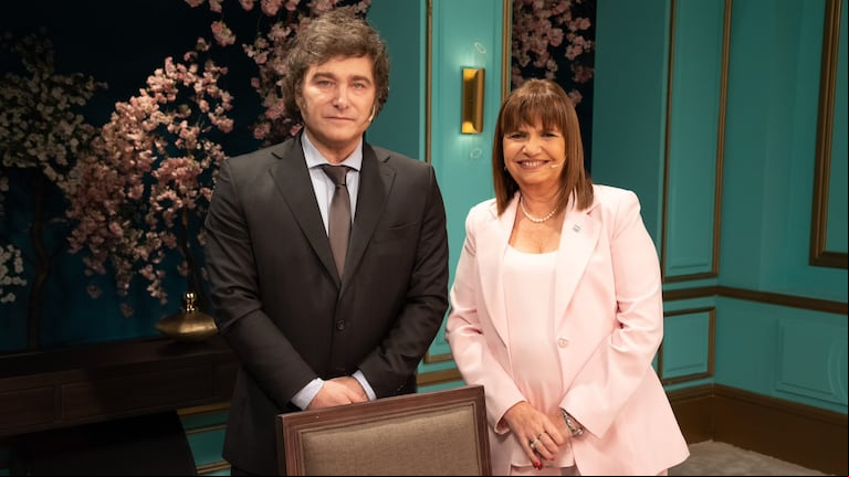 Javier Milei y Patricia Bullrich (Prensa eltrece)