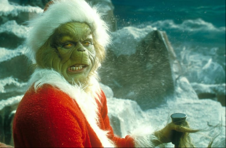 Jim Carrey en "El Grinch" (Foto: Universal).