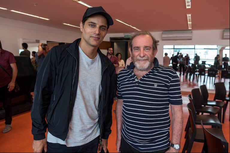 Joaquín Furriel y Rubén Szuchmacher, protagonista y director de este trabajo.