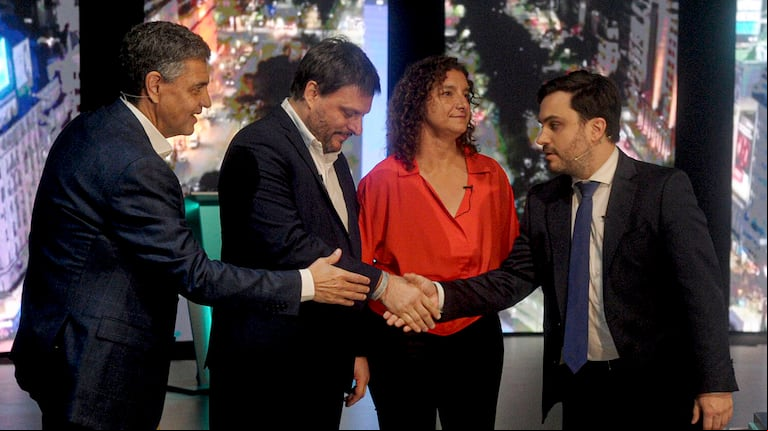 Jorge Macri, Leandro Santoro, Ramiro Marra y Vanina Biasi son los aspirantes a jefe de Gobierno porteño (Foto: Télam).