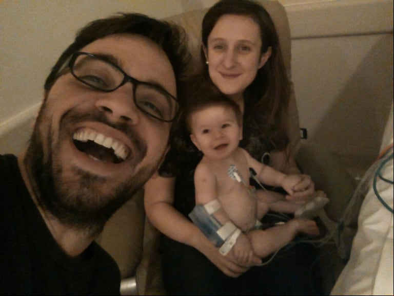 Juan en familia. (Foto: gentileza Sabrina Critzmann)