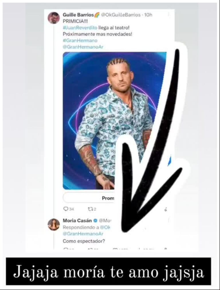 Juan Reverdito se tentó con el comentario de Moria Casán sobre su nueva apuesta al teatro. (Foto: Instagram / juan.reverdito)