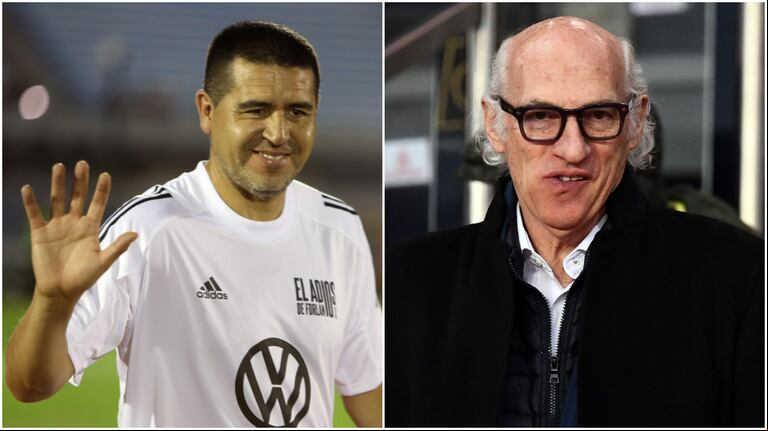Juan Román Riquelme habló sobre la posibilidad de que vuelva a dirigir Carlos Bianchi a Boca. (Foto: EFE-AFP)