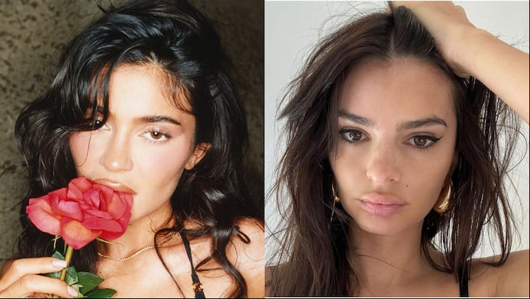 Kylie Jenner y Emiky Ratajkowski imponen la tendencia corpiño al descubierto en tapas de revista. (Foto: Interview Magazine y Vogue Australia)