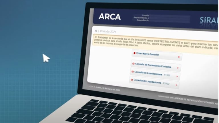 La ARCA confirmo las fechas de vencimientos de impuestos de abril. (Foto: ARCA)
