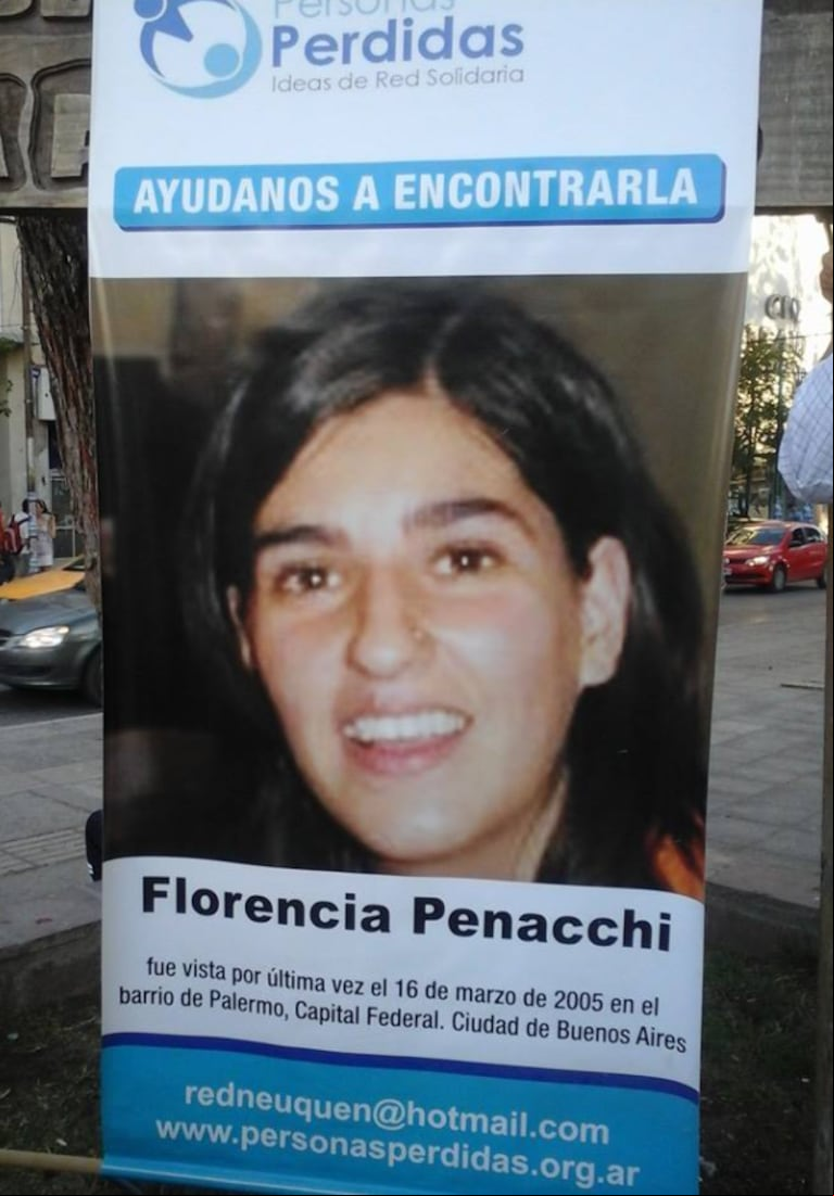 La búsqueda de Florencia, en las calles y en las redes. (Foto: Facebook).