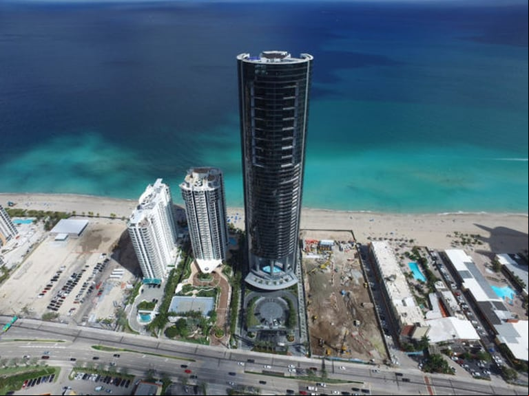 LA CASA DE MESSI EN MIAMI. Leo adquirió el departamento del piso 47 (Foto: Redes).
