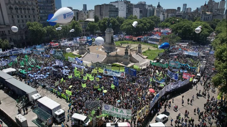 La CGT adelantará al 30 de abril la movilización por el Día del Trabajador (Foto: TN/Federico Chiappetti).