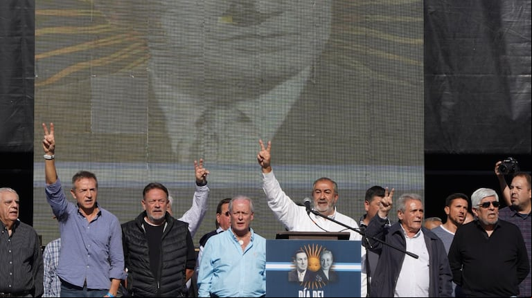 La CGT repudió los planteos políticos de Milei, Patricia Bullrich y Espert. (Foto: Télam /Mateos Pepe)