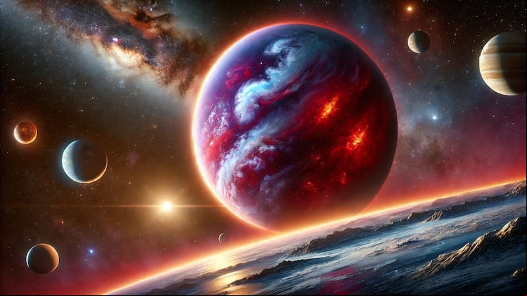 La ciencia planetaria confirmó la existencia de unos 5.800 exoplanetas y hay miles de candidatos a la espera. (Foto: Creada con OpenAI DALL-E)